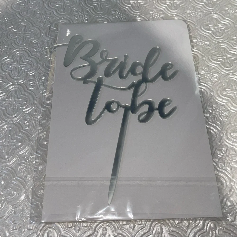 Bridal | Bridal Cake or Cup cake Topper - New Bride To Be Cake Topper | Topper
